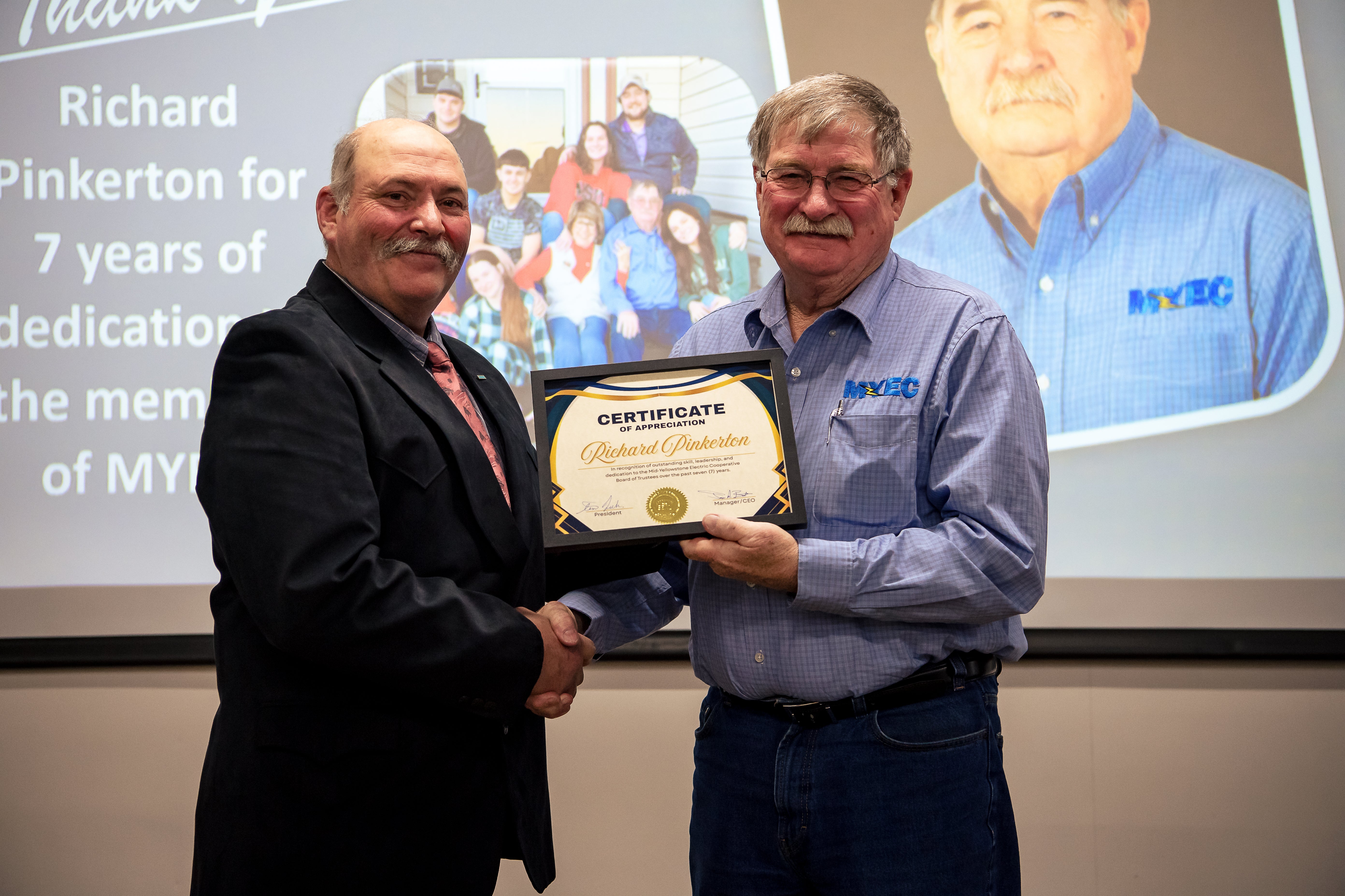 Richard Pinkerton Retirement